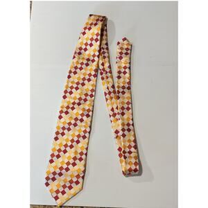 Bachrach Cream Orange Rust Deep Red Nick Tie